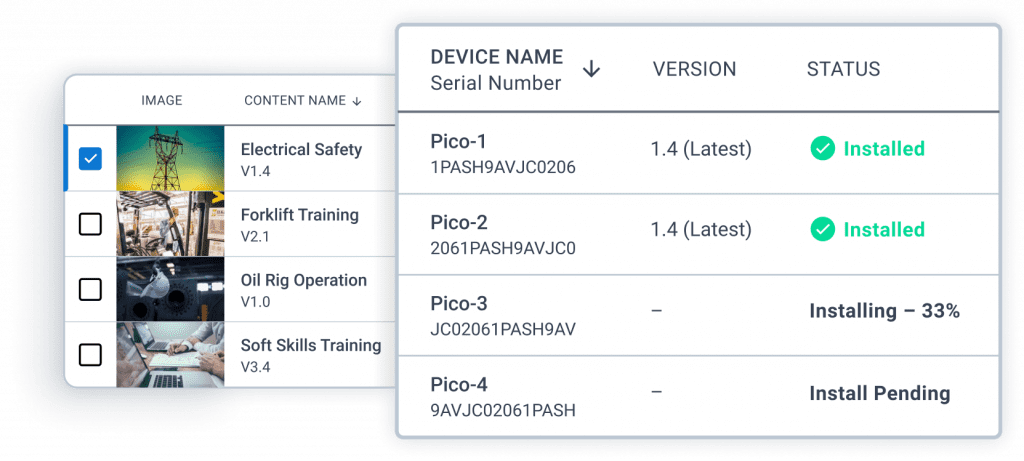 Multiple devices being updated simultaneously in ArborXR