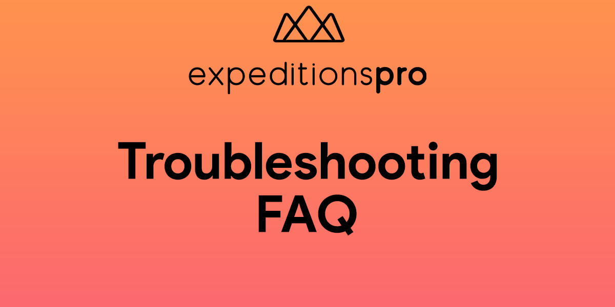 ExpeditionsPro Troubleshooting FAQ | RedboxVR