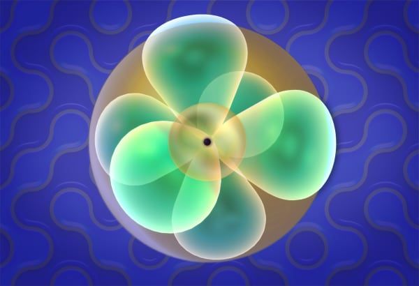 Illustration of an atom's structure