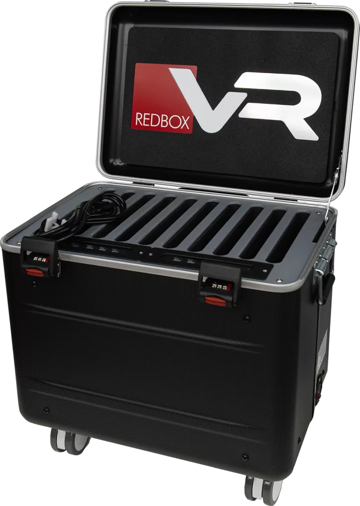 RedboxVR 10 Slot Wheeled Laptop Storage